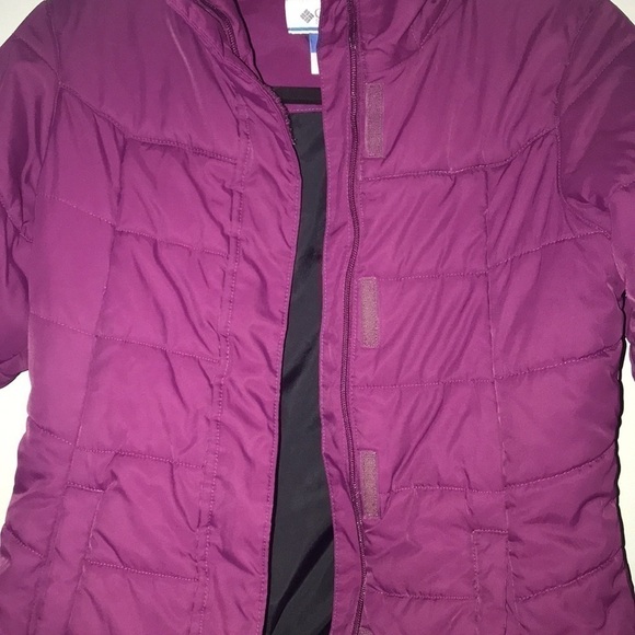 Columbia Puffer Jacket Deep Grape Size XS - Picture 6 of 8
